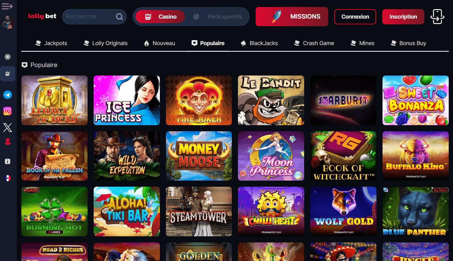 banner Lolly Bet: Paris sportif et jeux en ligne pour les francophones